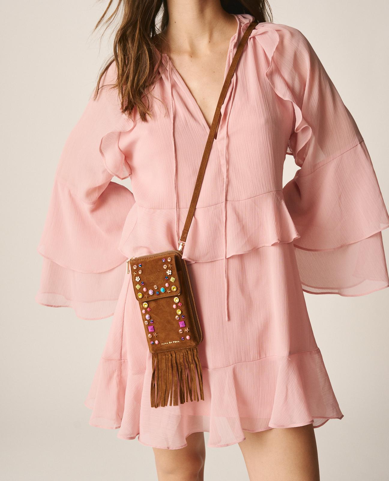 BOLSO CARTERA PEDRERÍA COLORES