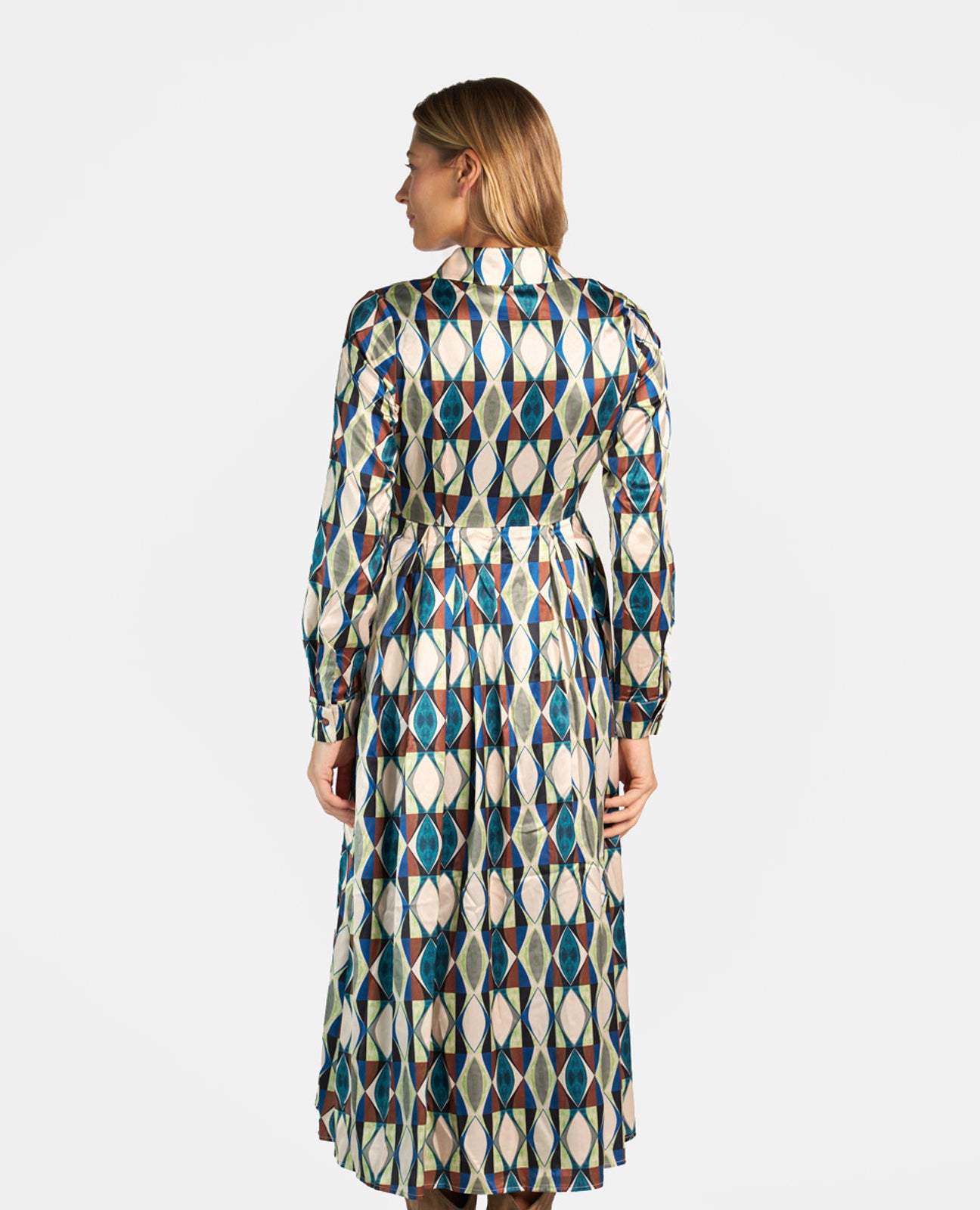 ROBE IMPRIMÉE EN SATIN