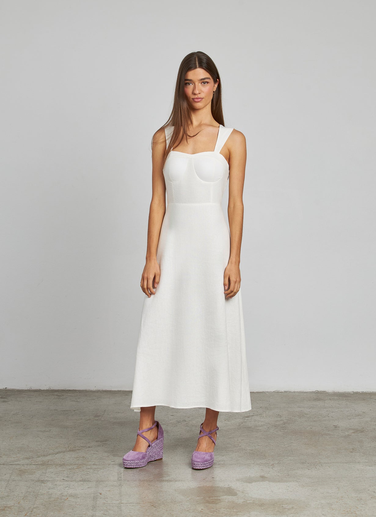 VESTIDO MIDI TIRANTE ANCHO