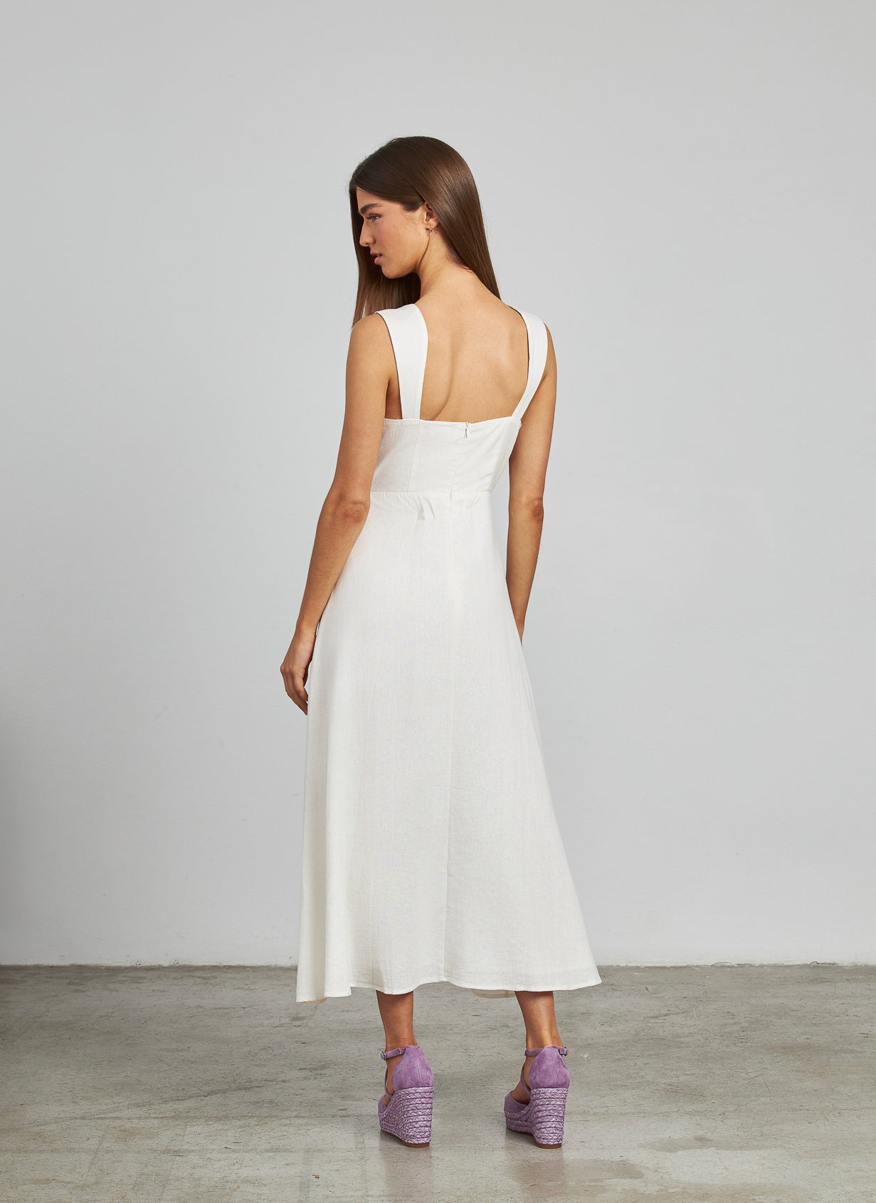 VESTIDO MIDI TIRANTE ANCHO