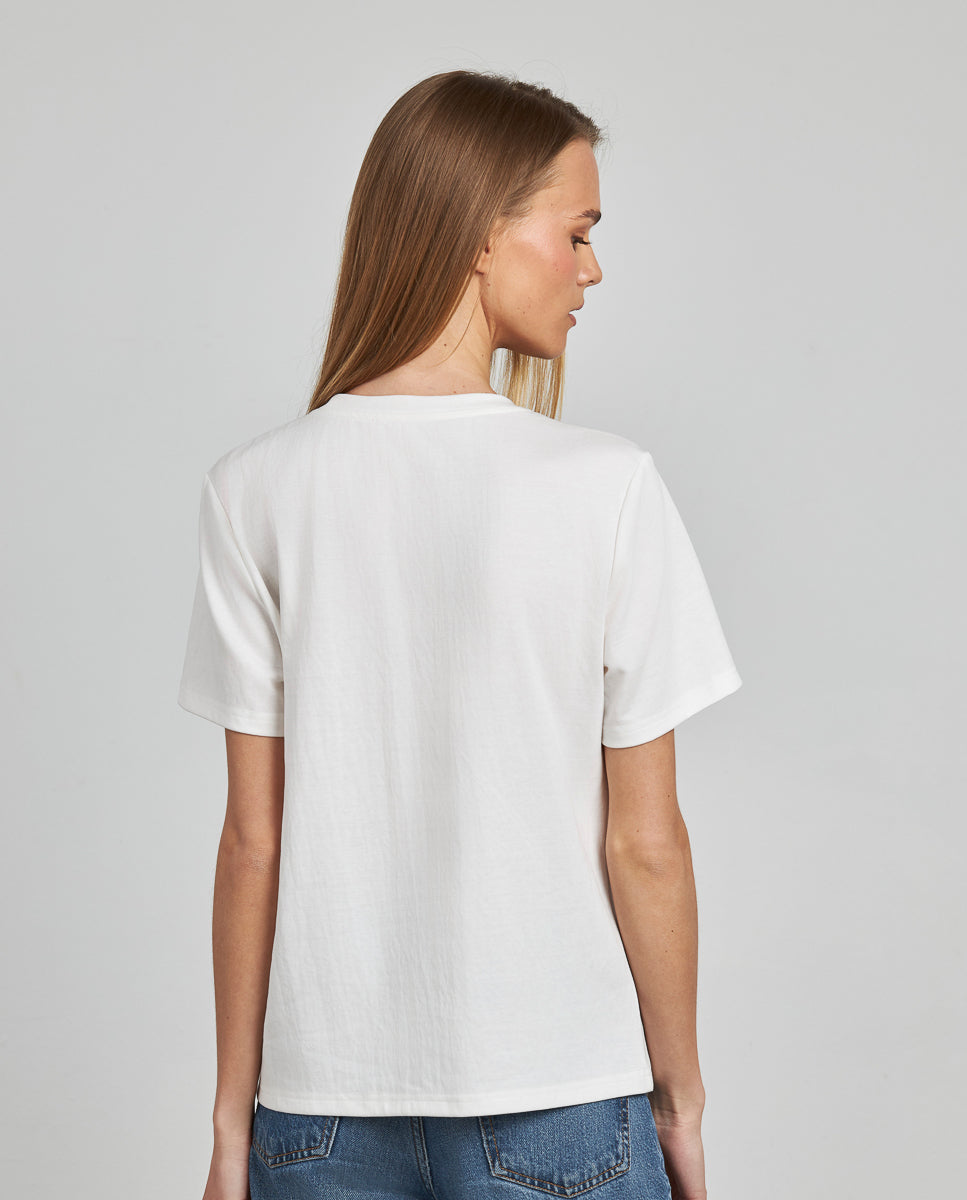 T-SHIRT PAPILLON BRODÉ