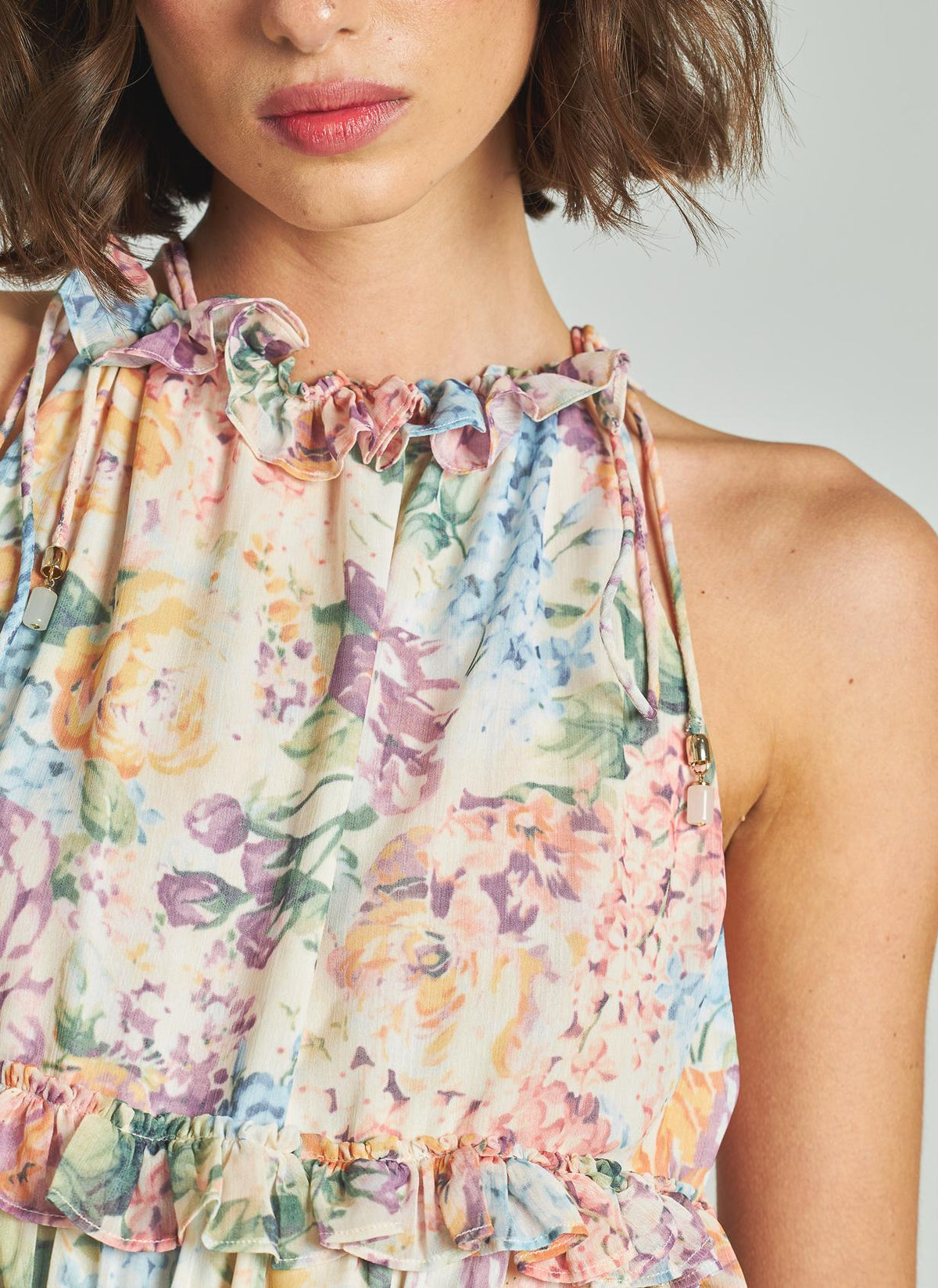 VESTIDO MIDI CUELLO HALTER