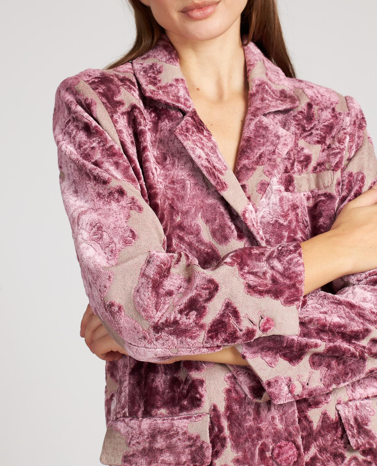VELVET FLOWERS COAT
