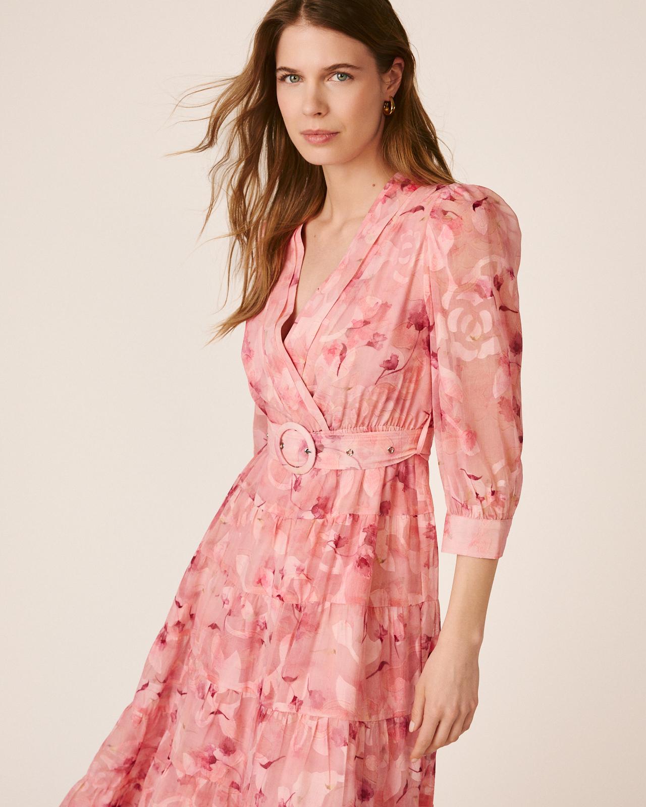 VESTIDO LONGO DE GASA