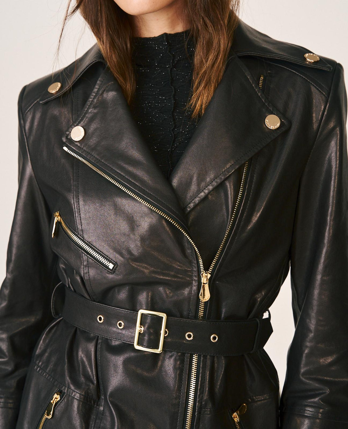 CHAQUETA BIKER PIEL