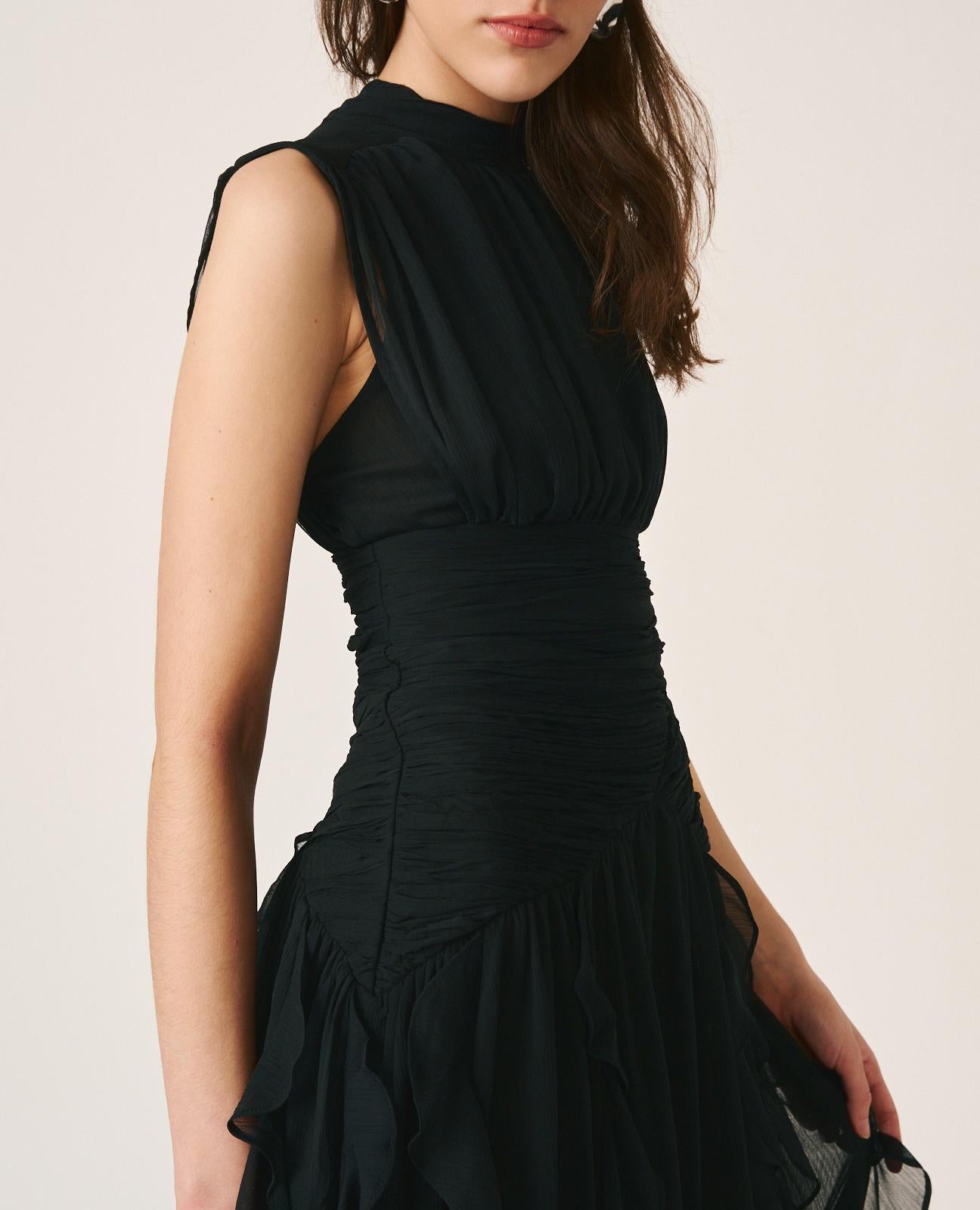 VESTIDO LARGO VOLANTES