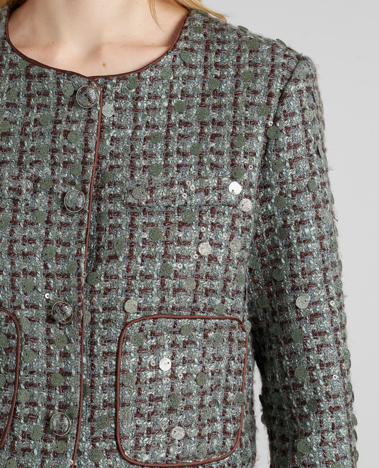 CHAQUETA ESTRUCTURA LENTEJUELAS