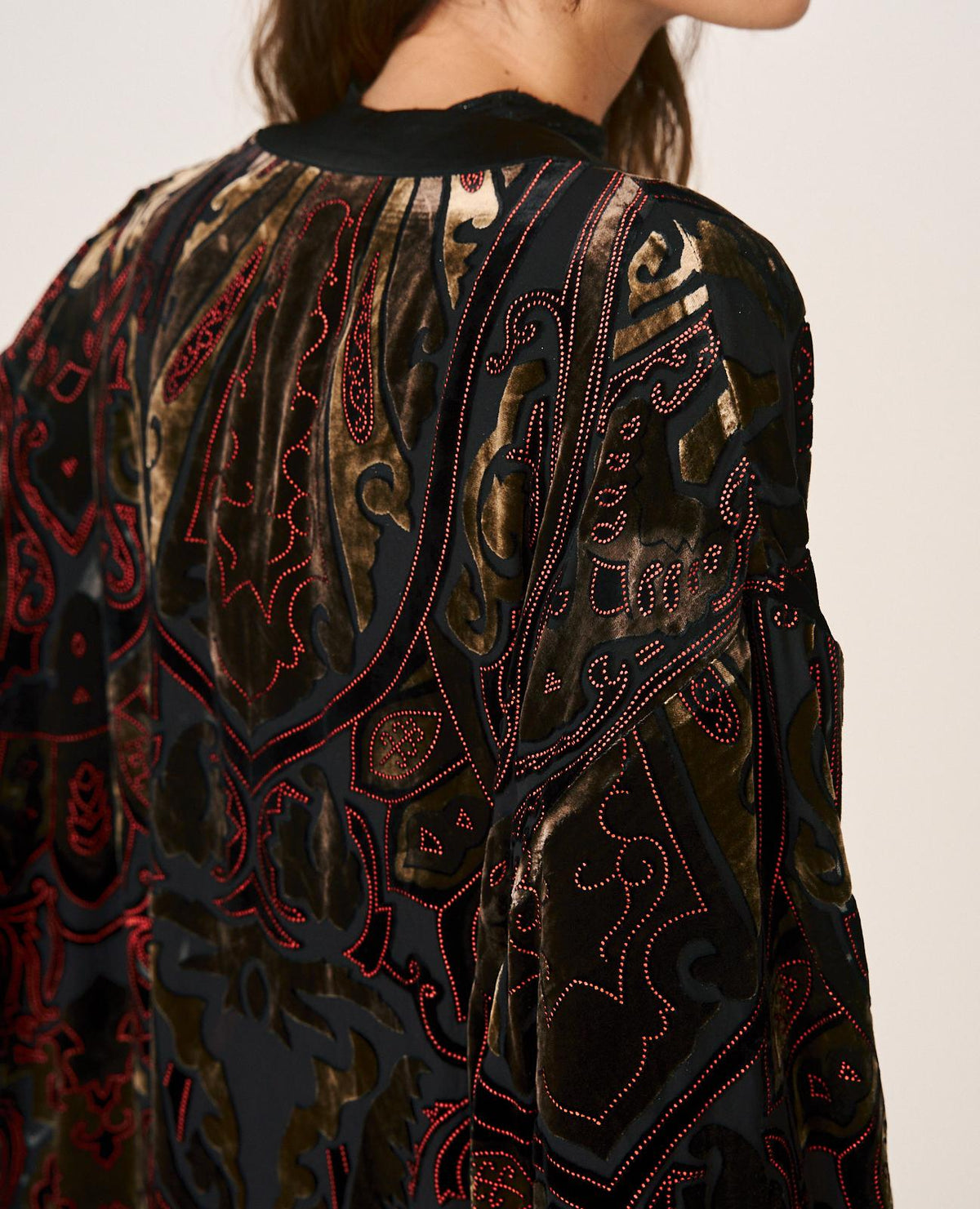 PRINTED SILK CAFTAN