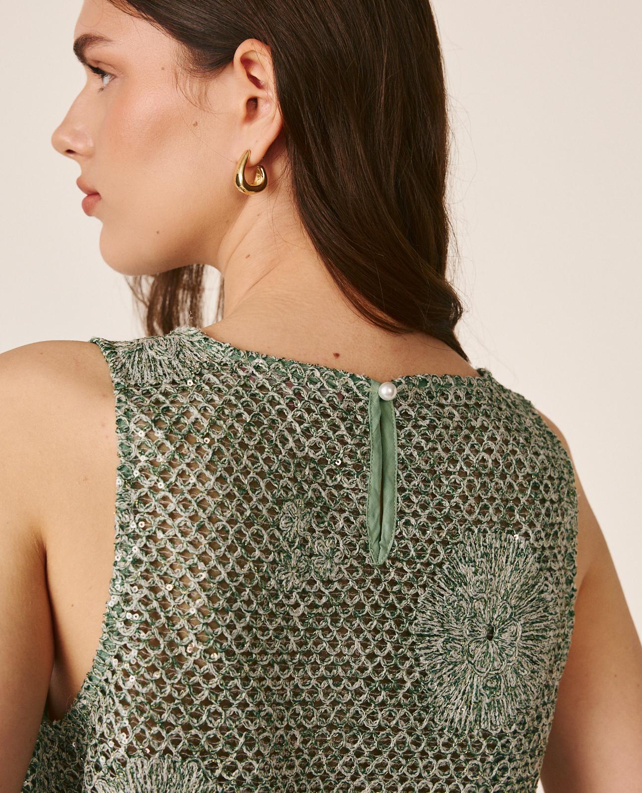 TOP FLECOS LENTEJUELAS