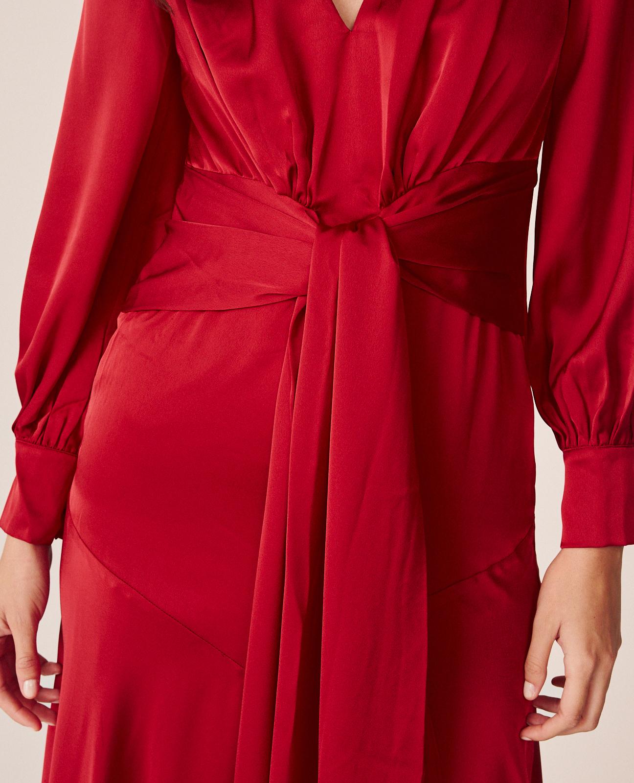 VESTIDO LARGO SATÉN