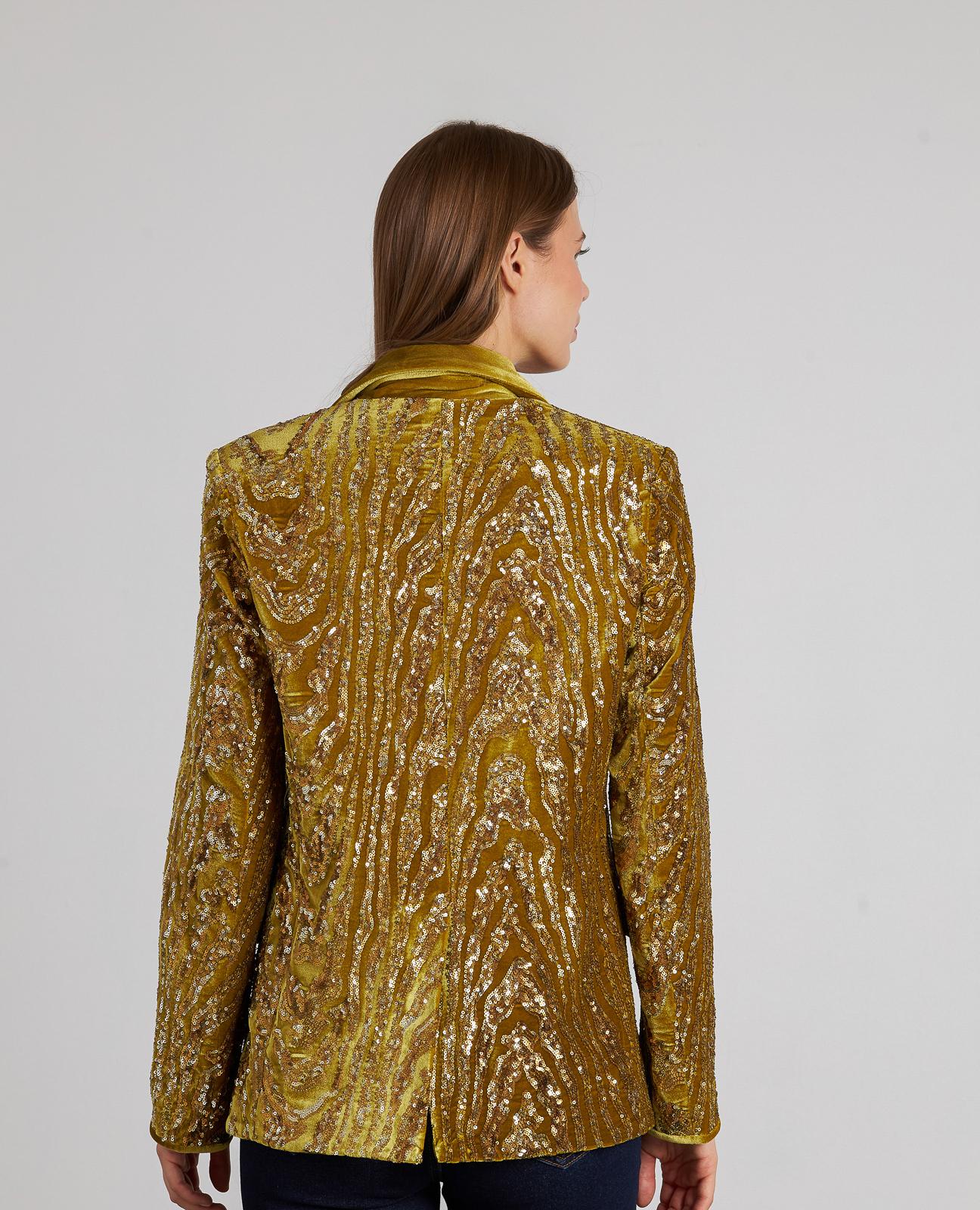 BLAZER TERCIOPELO LENTEJUELAS