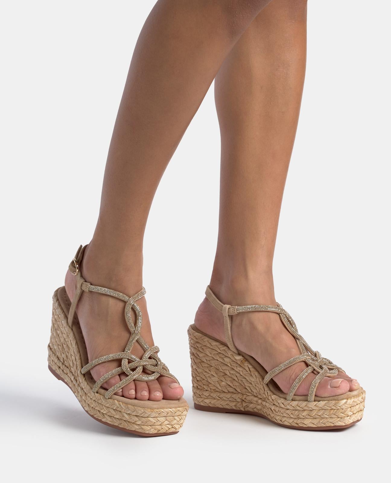 CUÑA TIRAS ENTRELAZADAS