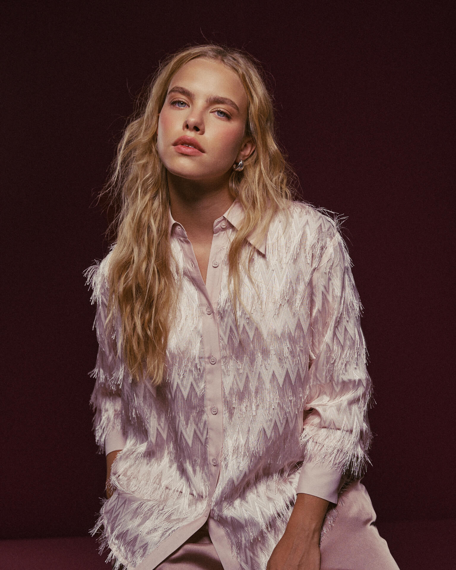 CAMISA DE PENAS EM ZIGUEZAGUE