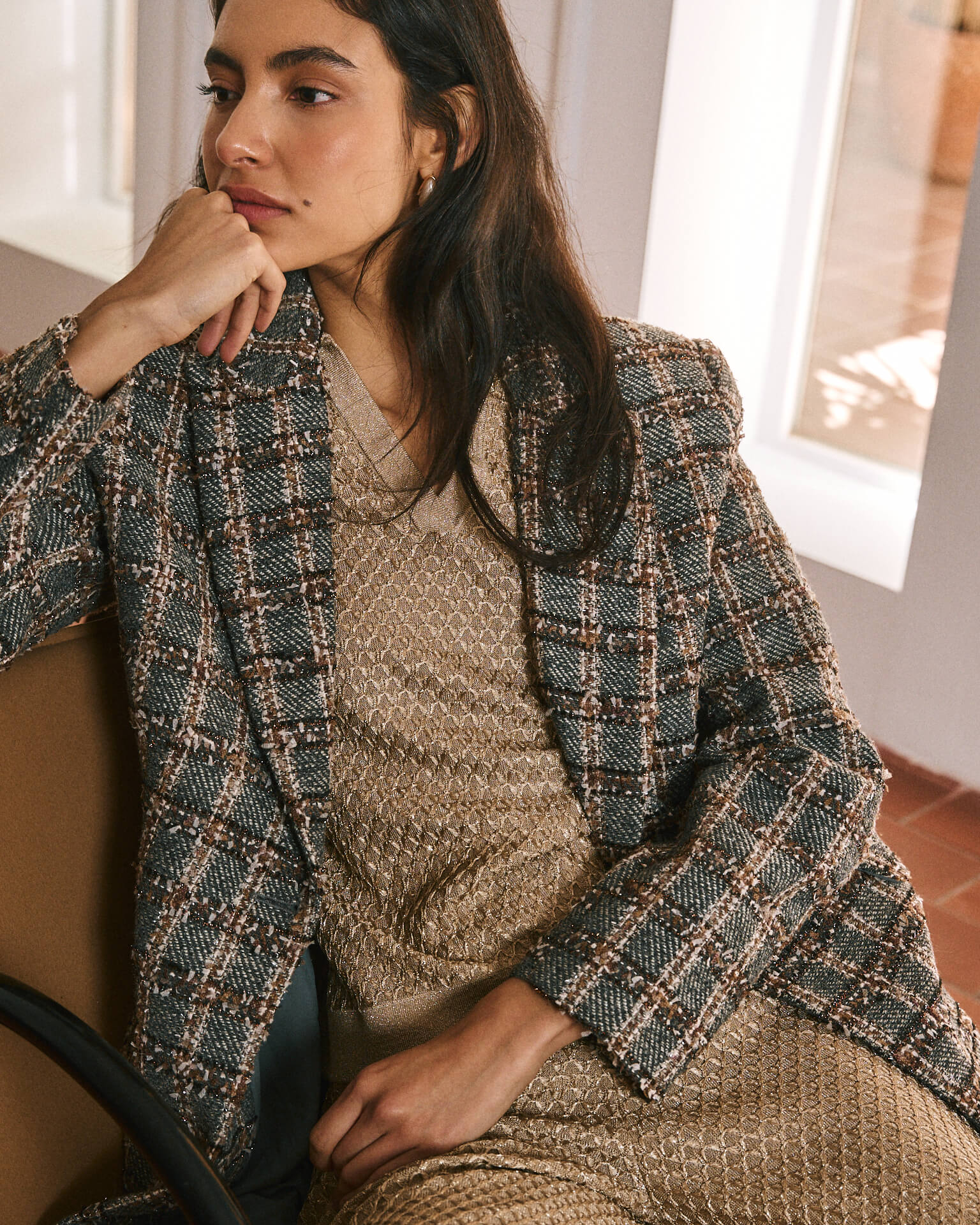 BLAZER CHECKERED STRUCTURE