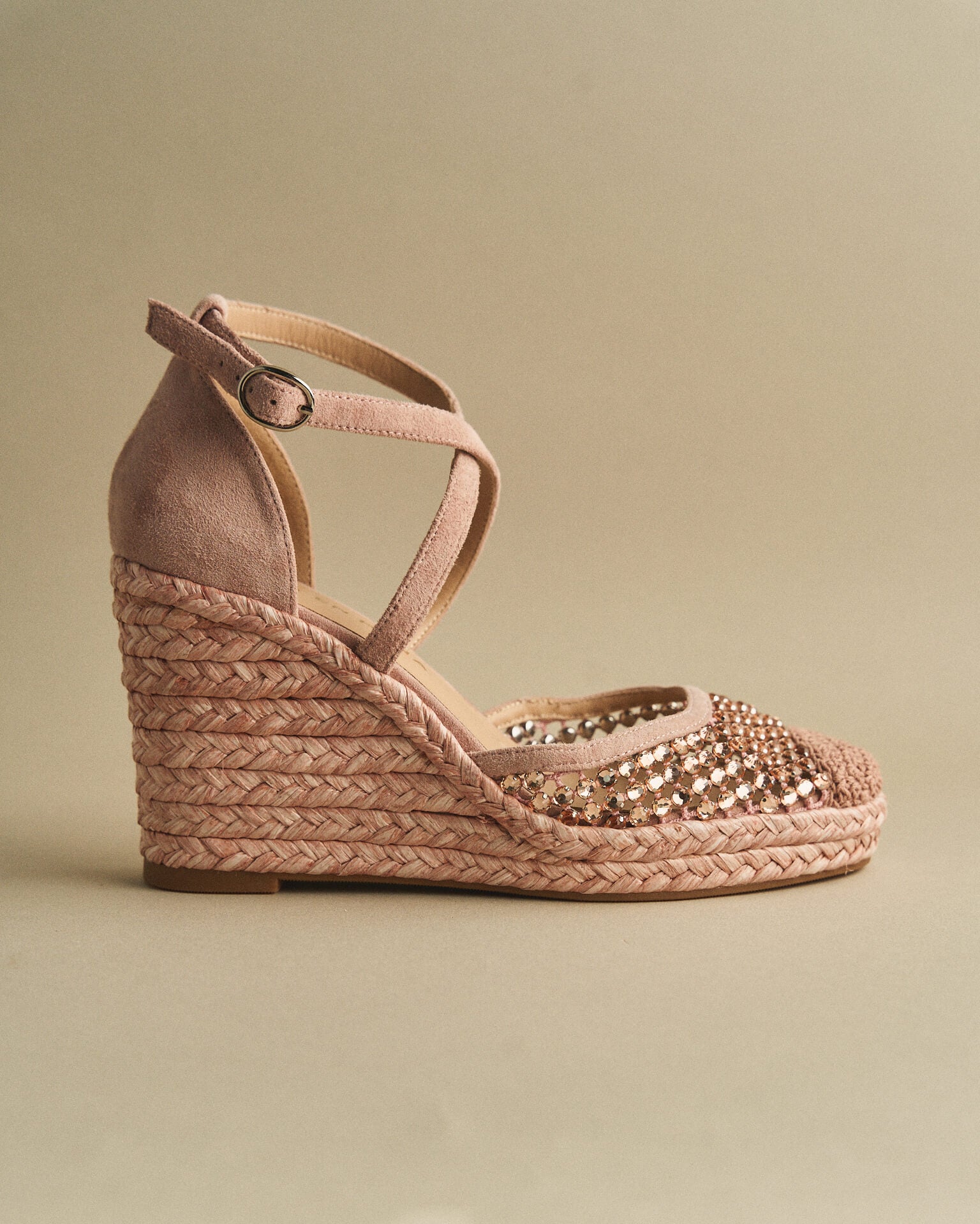 SANDALIA VALENCIANA MALLA METALICA