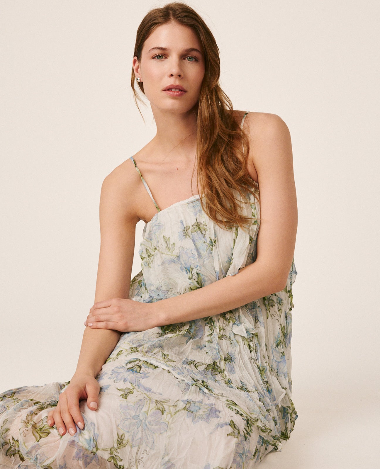FLORAL CHIFFON DRESS