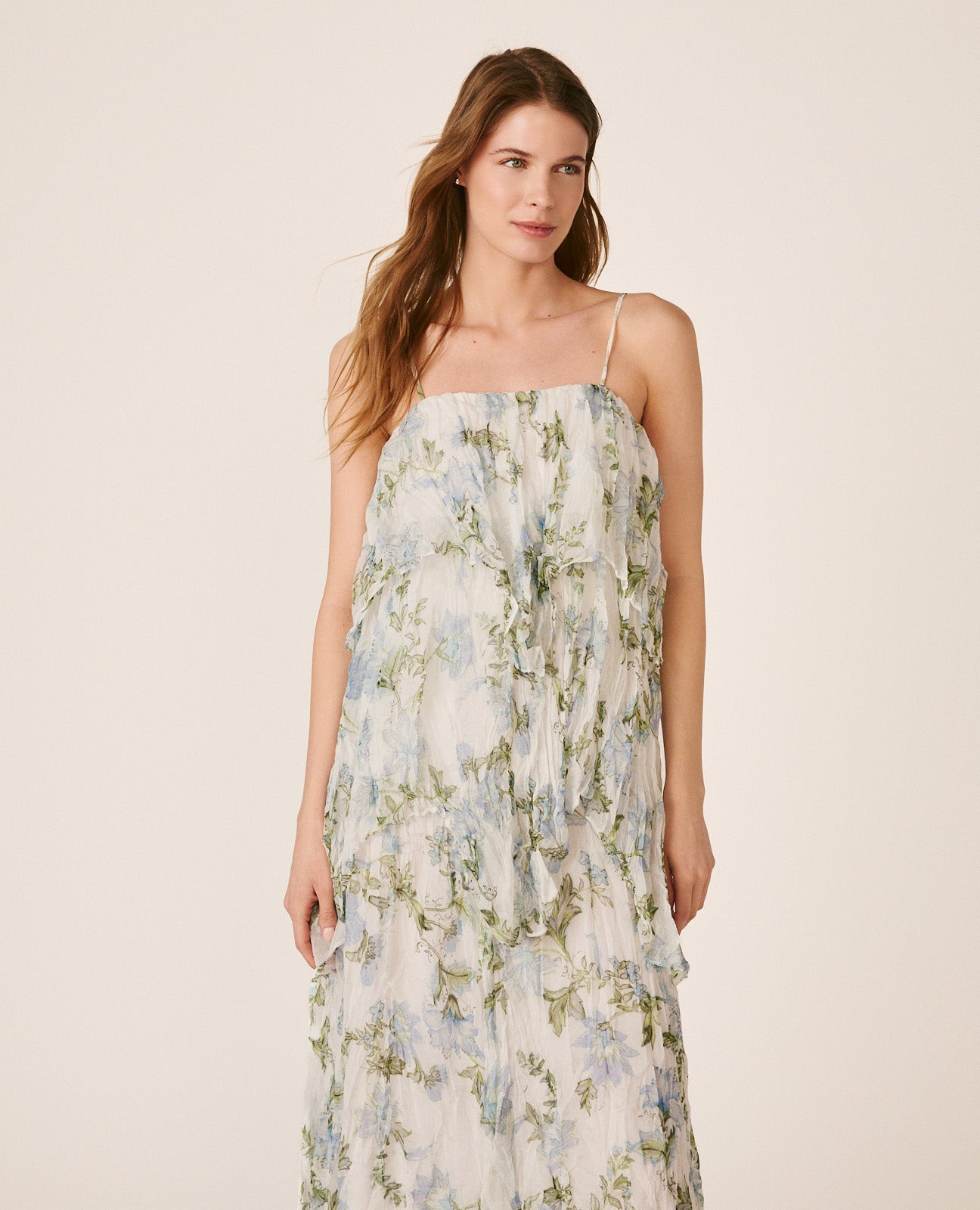 FLORAL CHIFFON DRESS