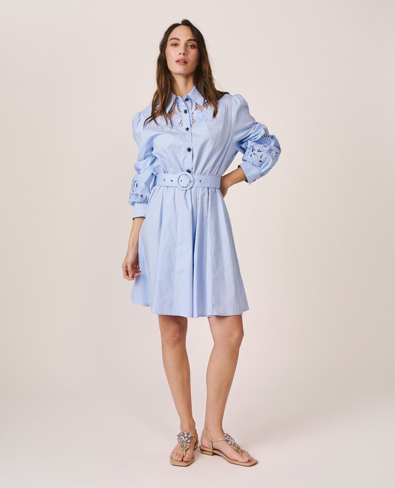 VESTIDO POPELÍN ALGODÓN