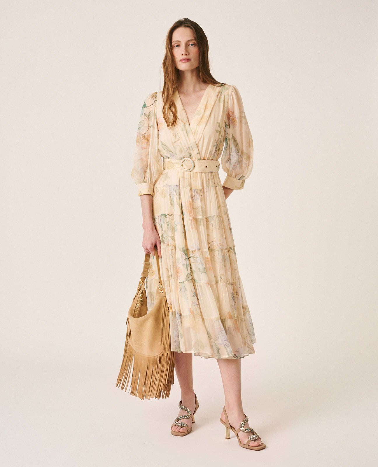 VESTIDO LONGO DE GASA