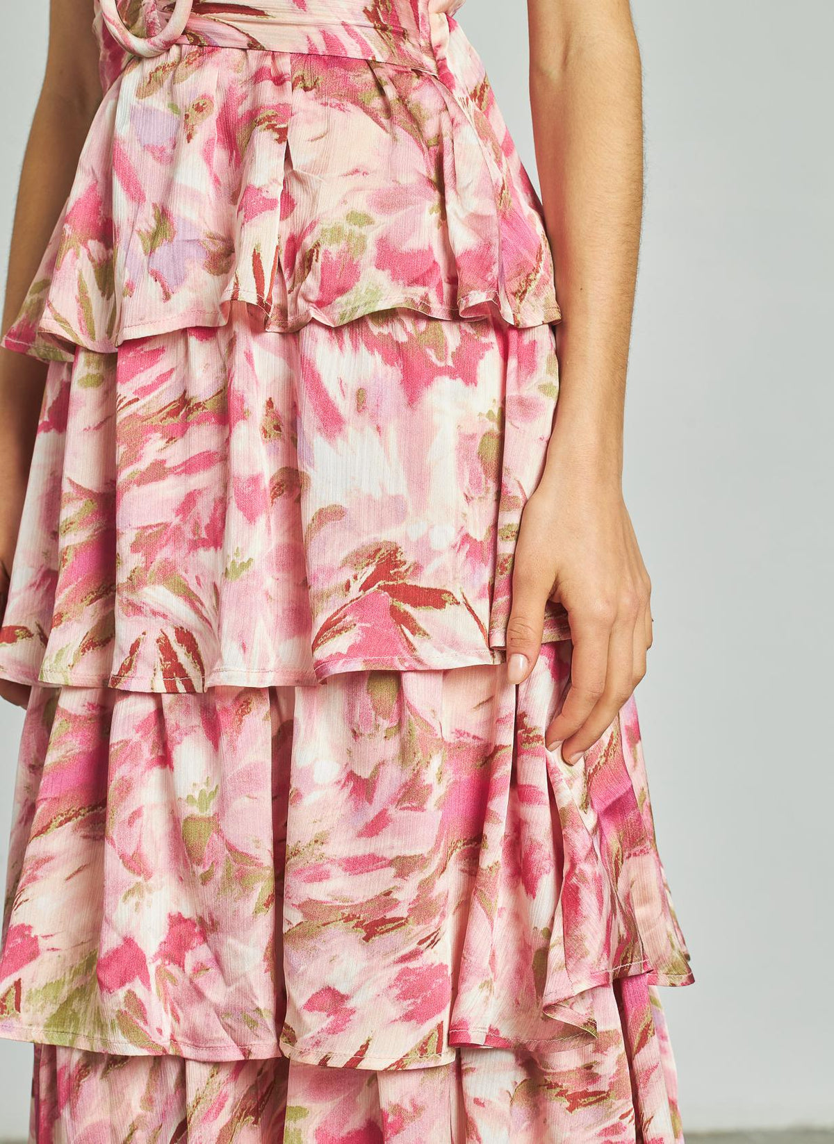 VESTIDO VOLANTES HEBILLA