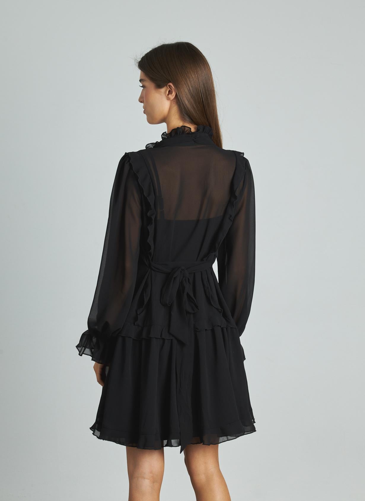 VESTIDO CORTO VOLANTES