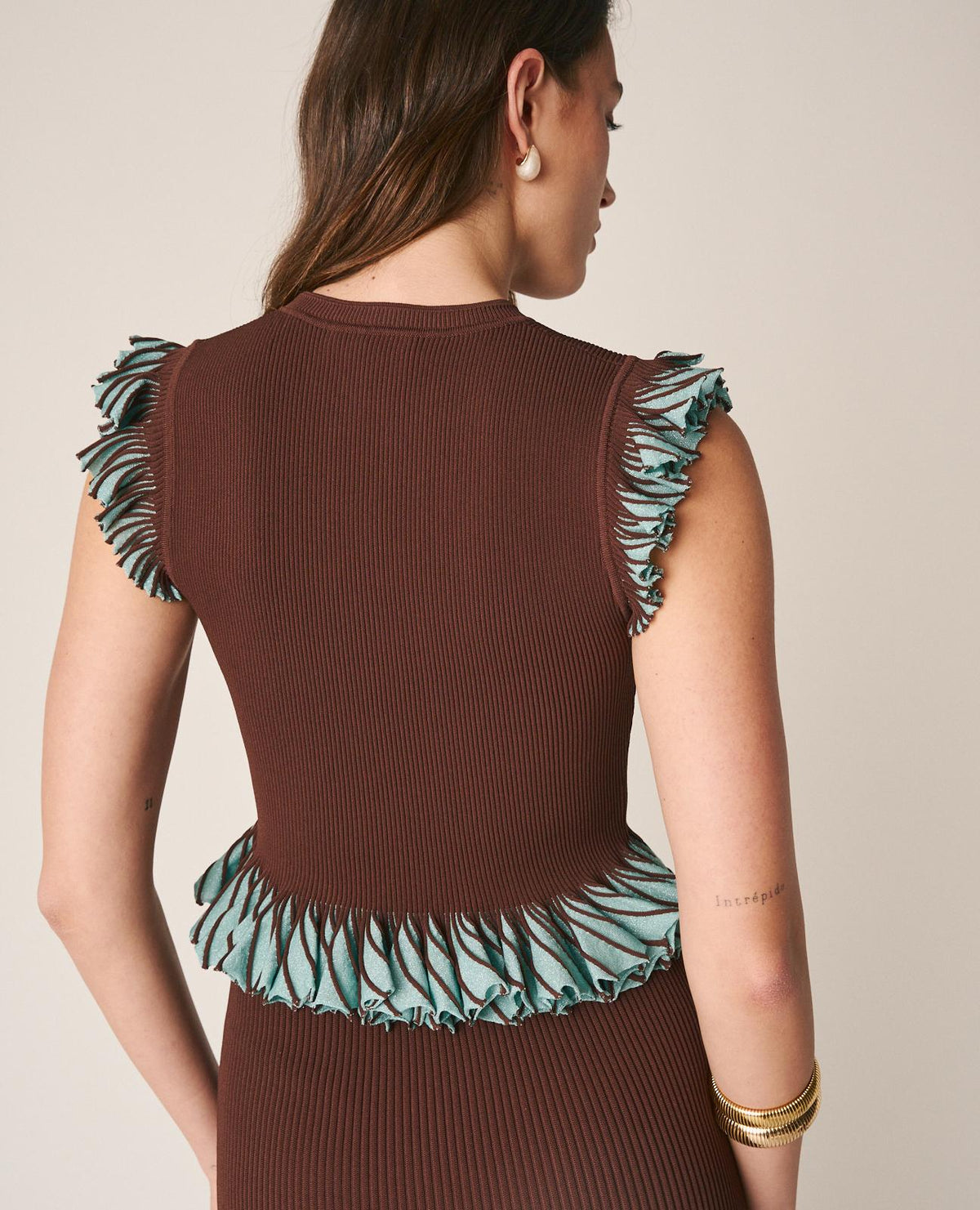 TOP A MAGLIA LISCIA