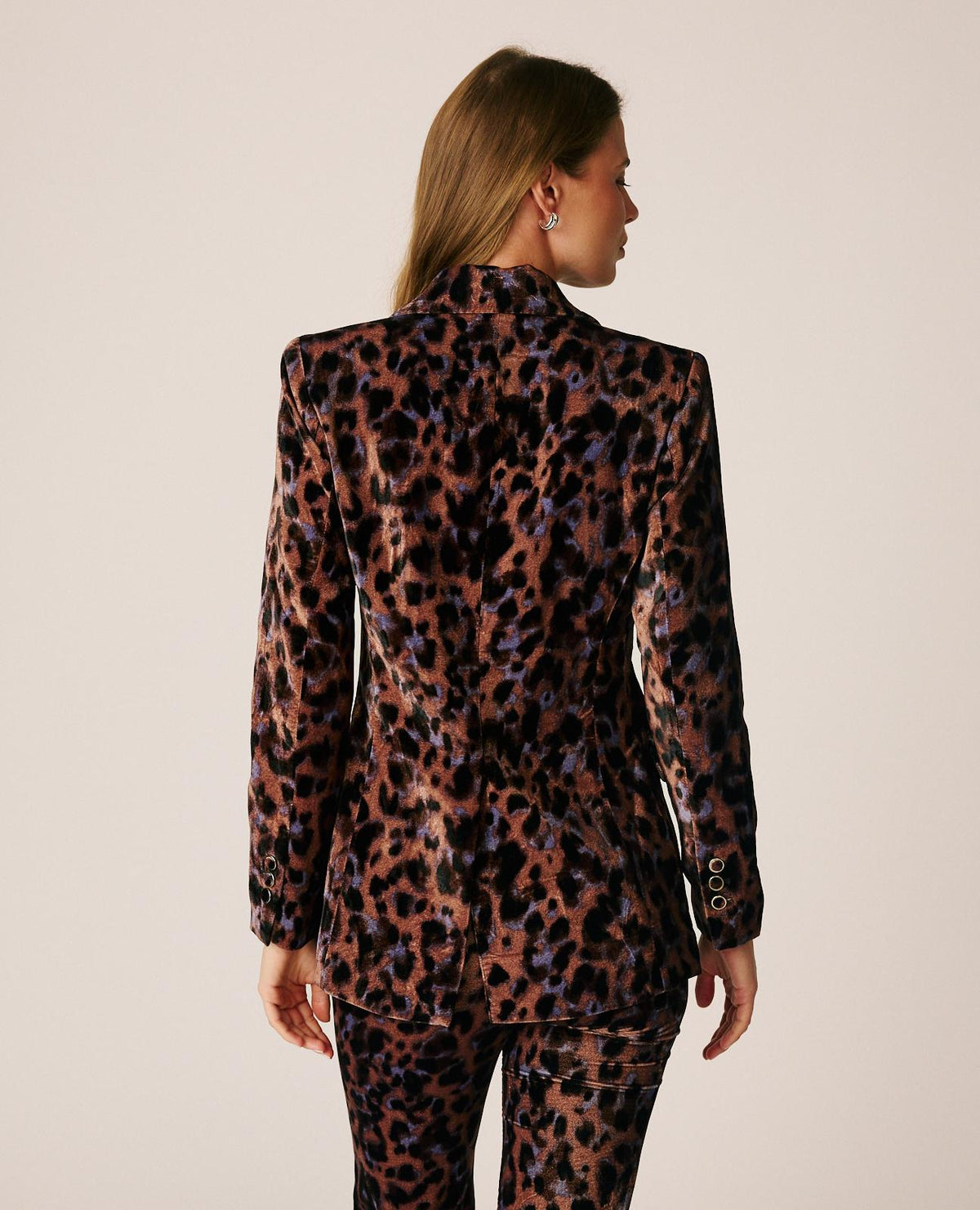 BLAZER TERCIOPELO ESTAMPADA