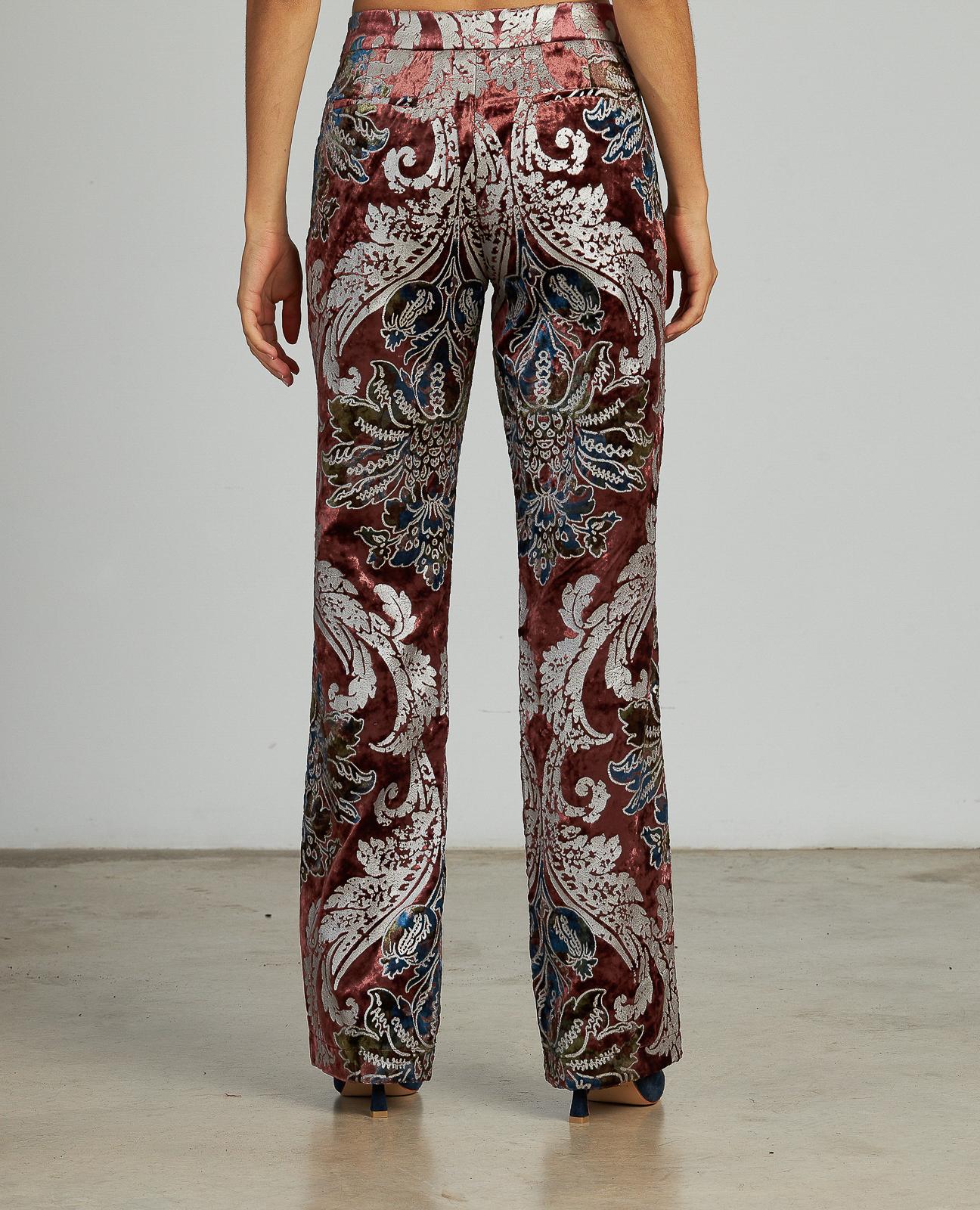 PANTALÓN RECTO EFECTO TERCIOPELO