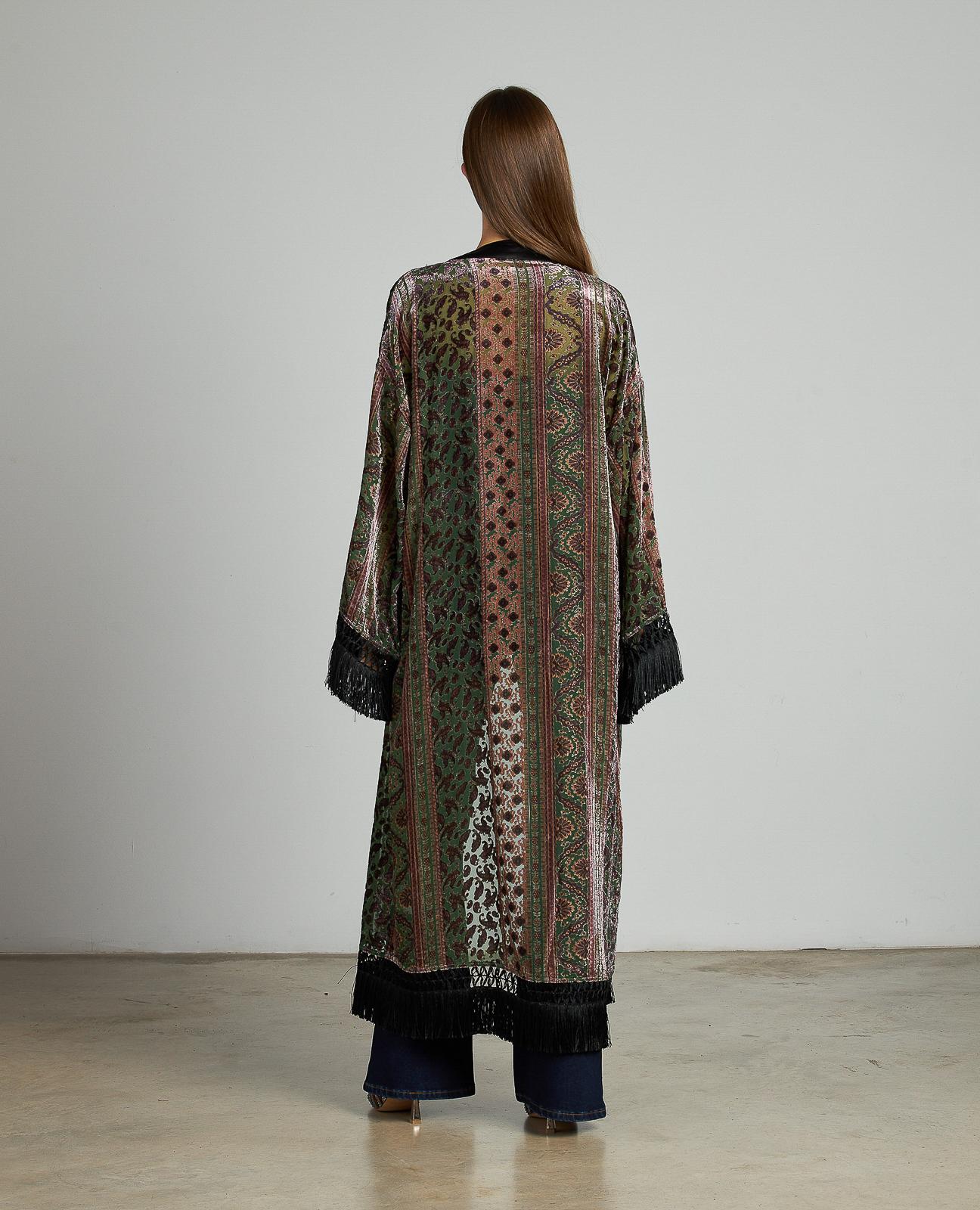 CAFTÁN TERCIOPELO ESTAMPADO