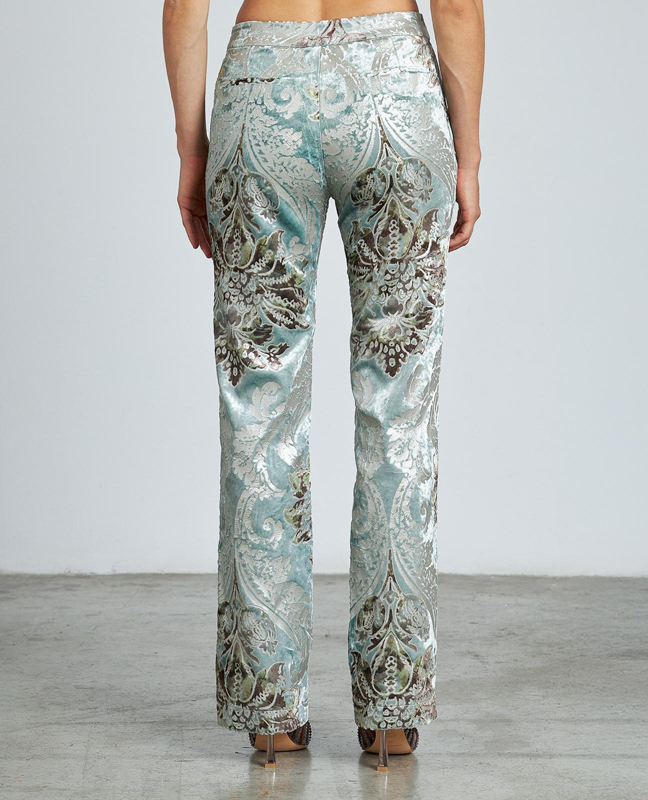 PANTALÓN RECTO EFECTO TERCIOPELO