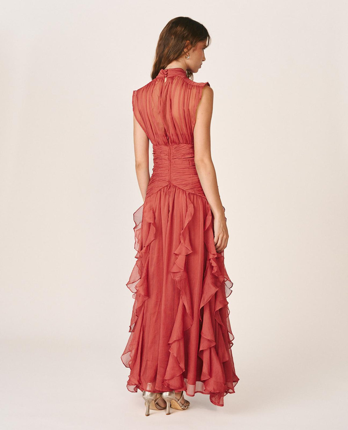 VESTIDO LARGO VOLANTES