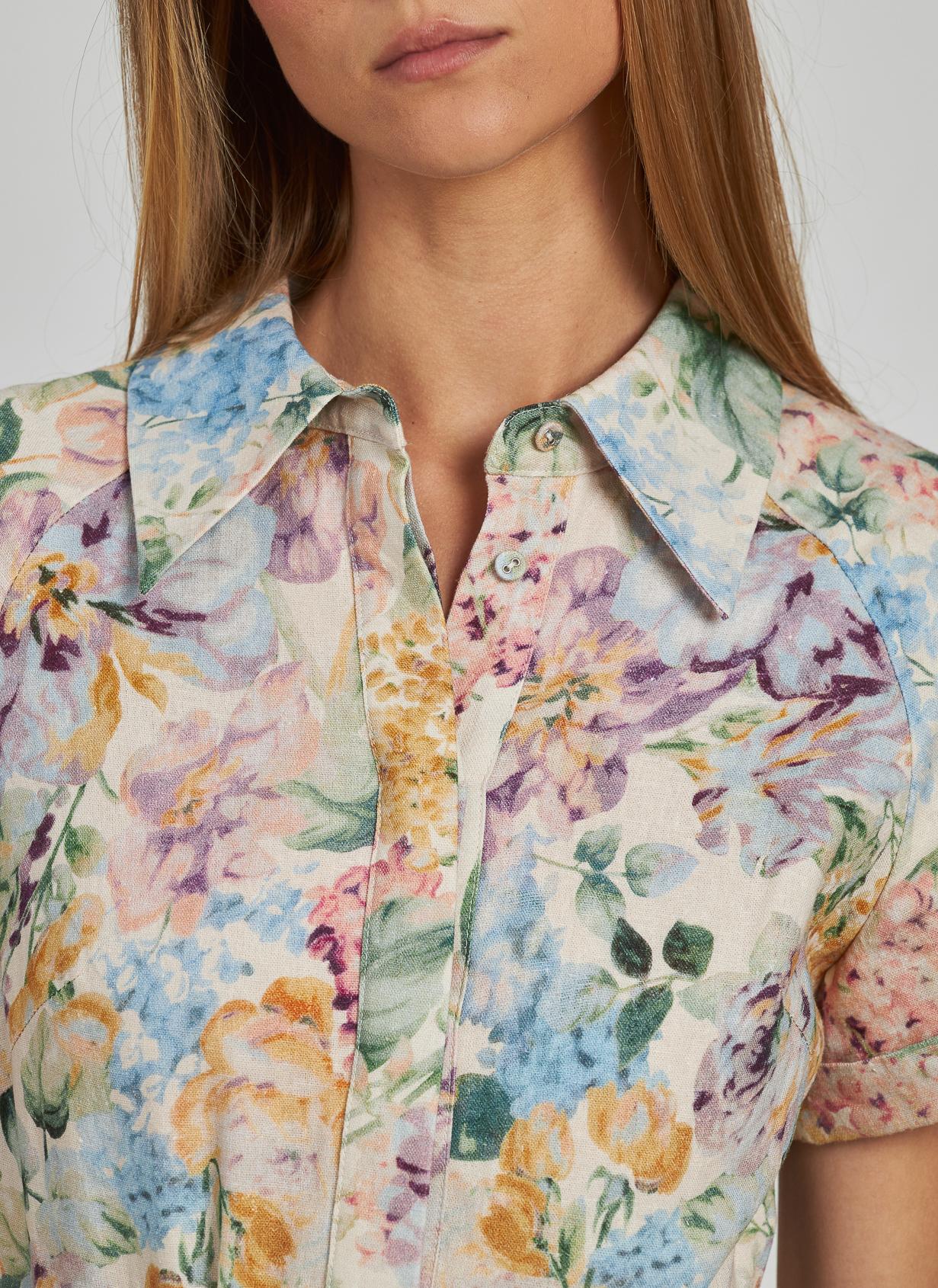 VESTIDO ESTAMPADO VOLANTES