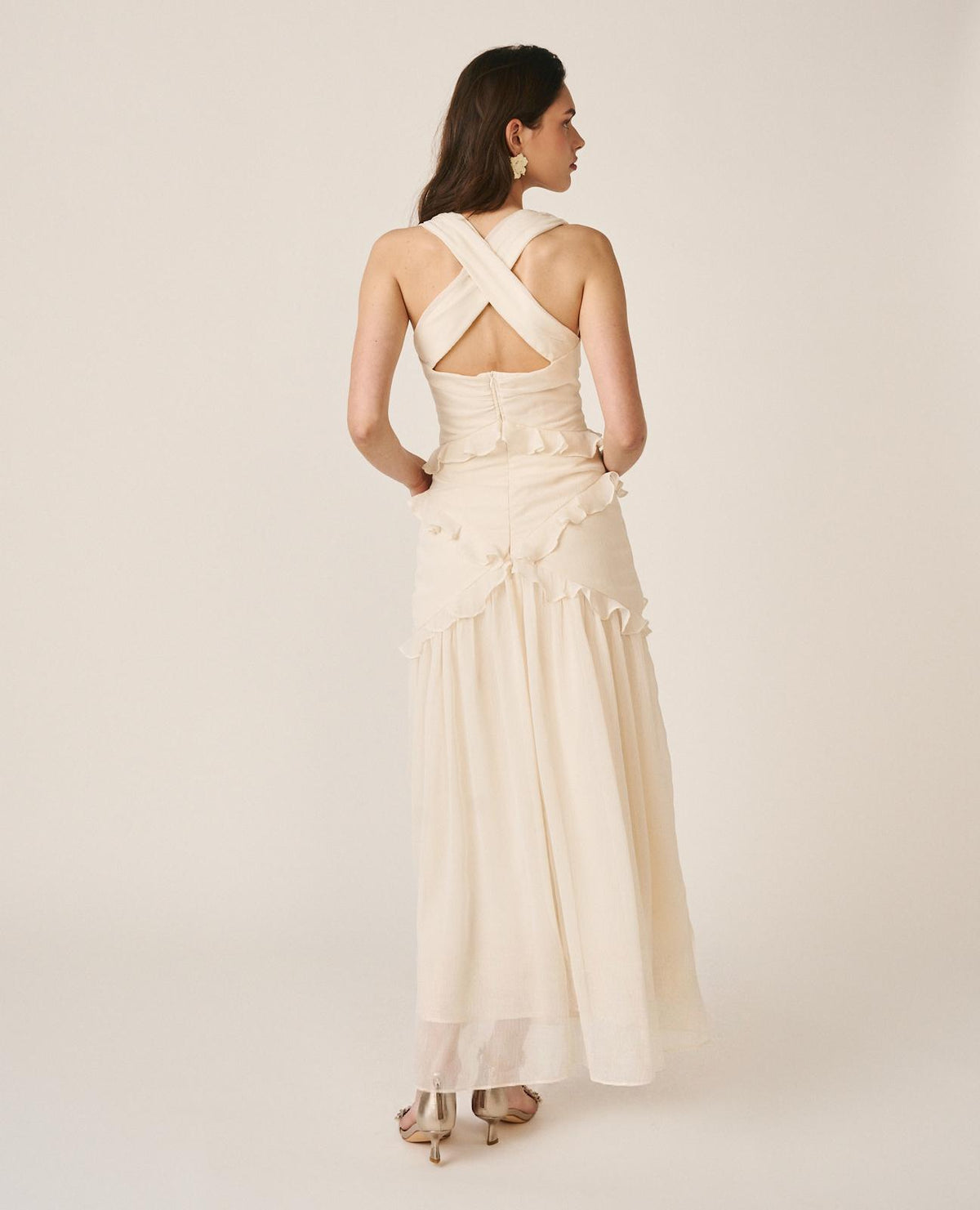 VESTIDO ESPALDA CRUZADA