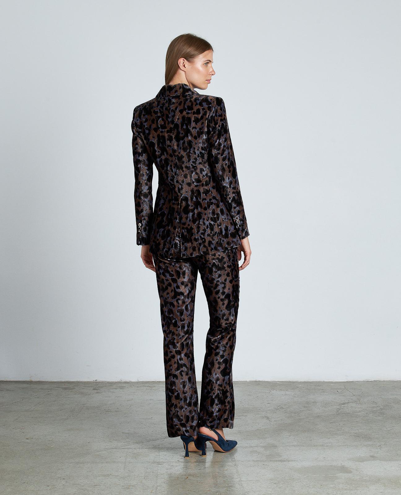 BLAZER TERCIOPELO ESTAMPADA