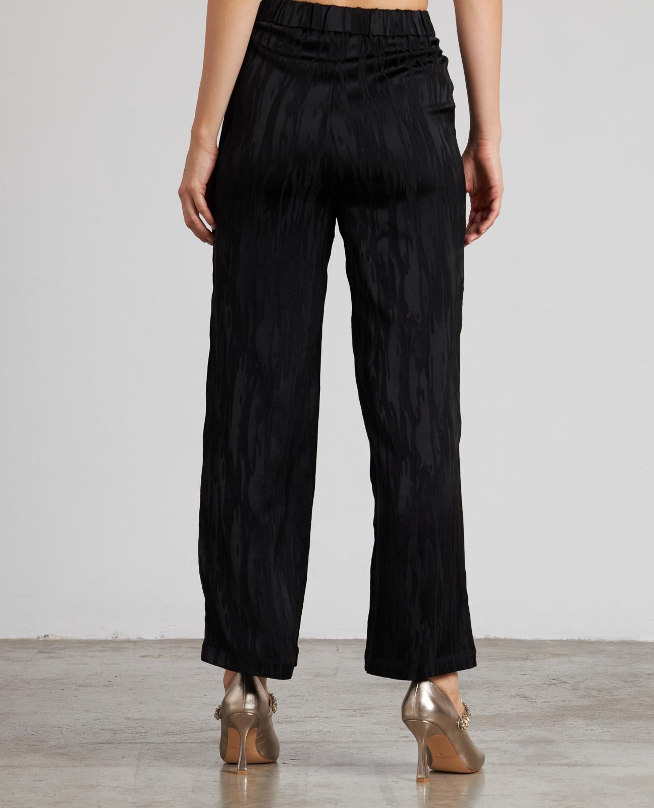 STRAIGHT TEXTURED PANTS