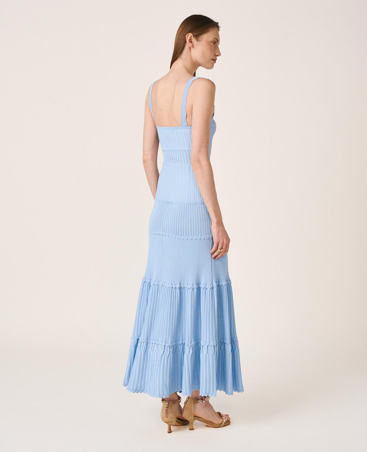 Fitted Midi Knit Dress
