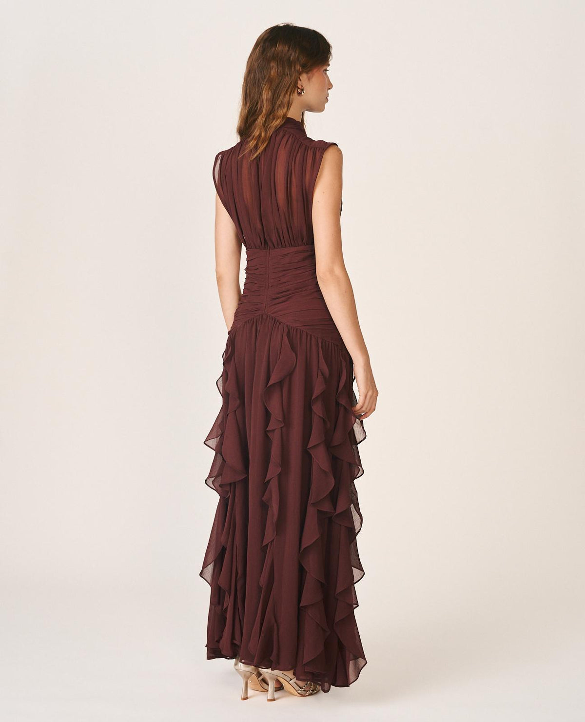 VESTIDO LARGO VOLANTES