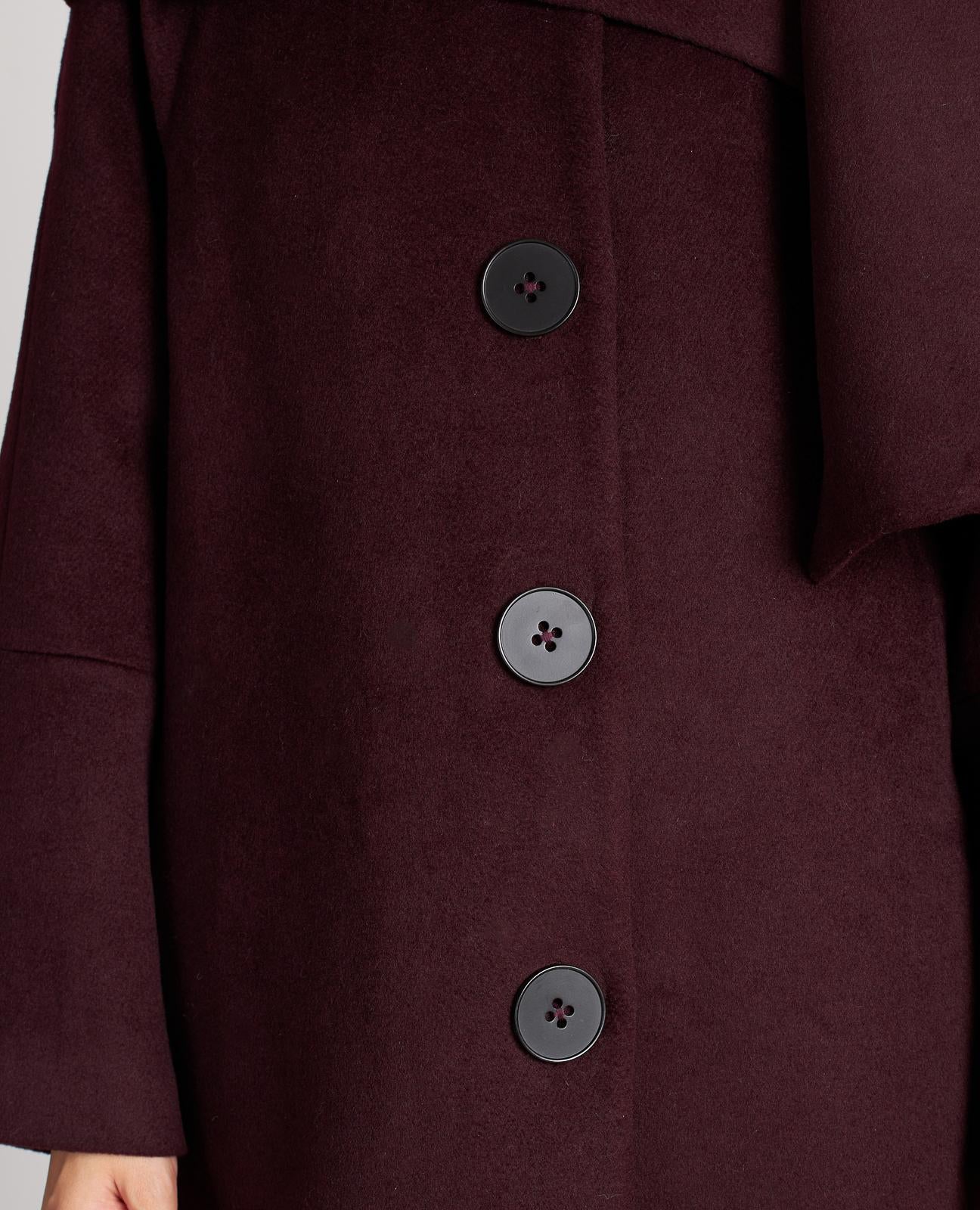 CAPPOTTO CON SCIARPA A BOTTONI