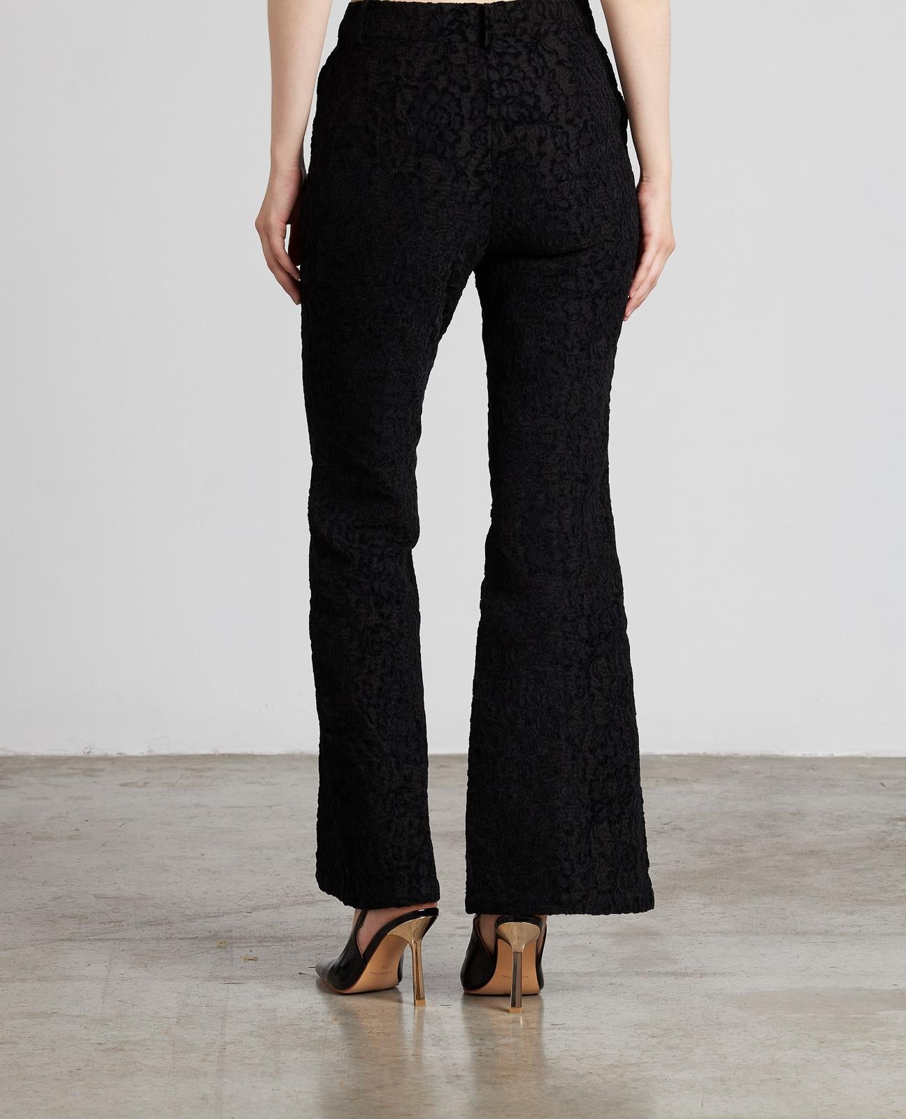 TEXTURED FLARE JEGGING