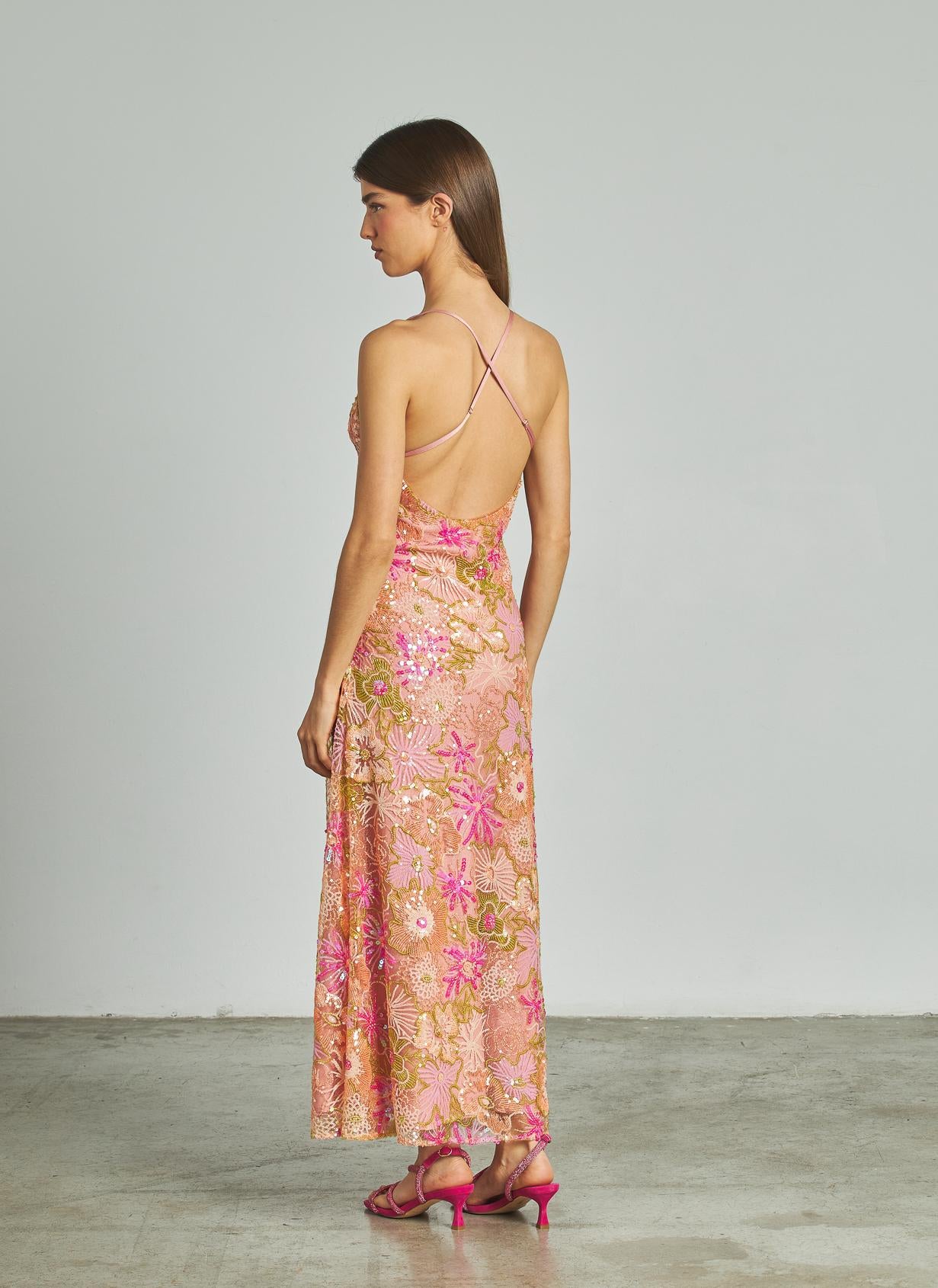 VESTIDO MIDI LENTEJUELAS