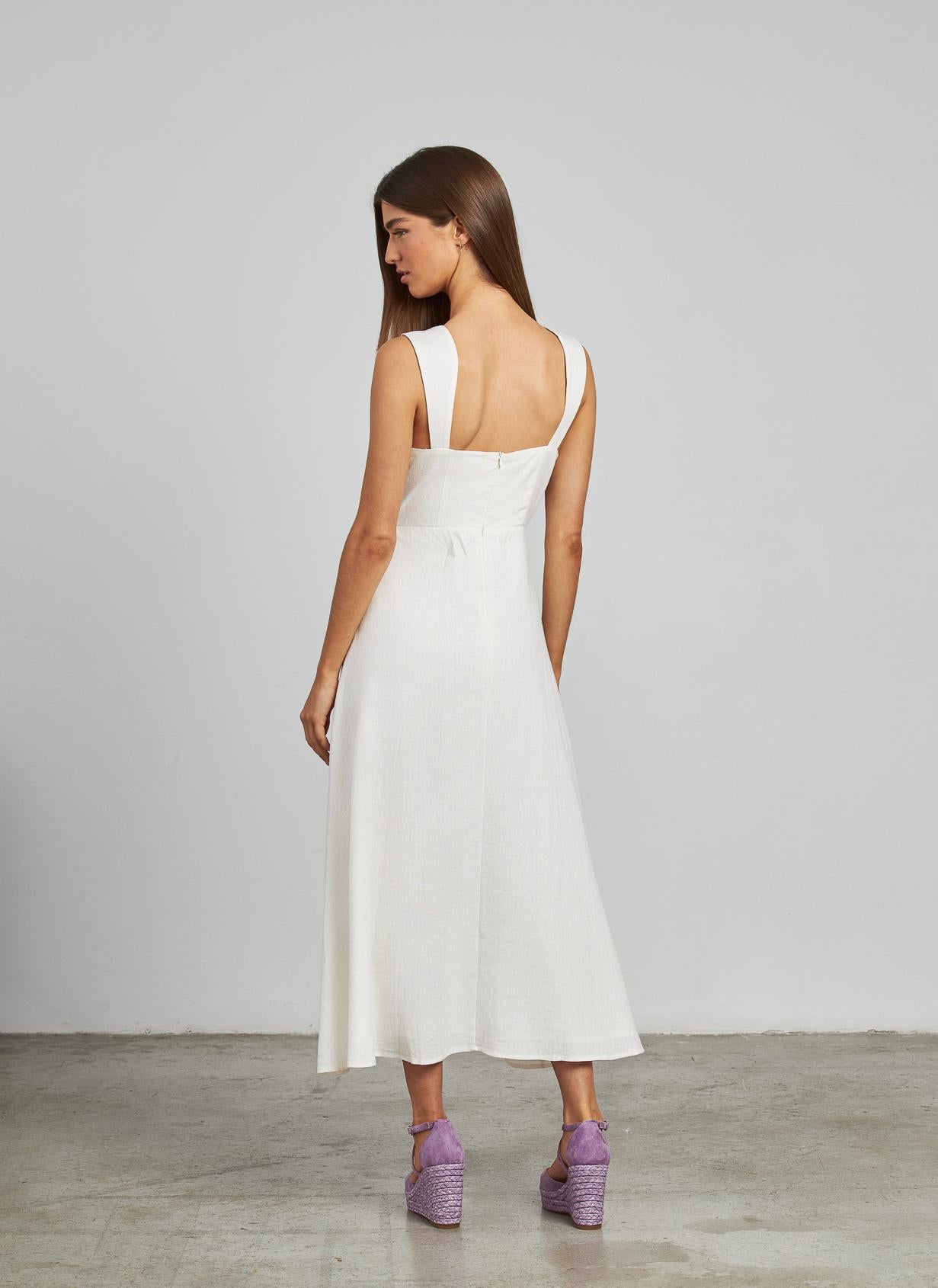 VESTIDO MIDI TIRANTE ANCHO