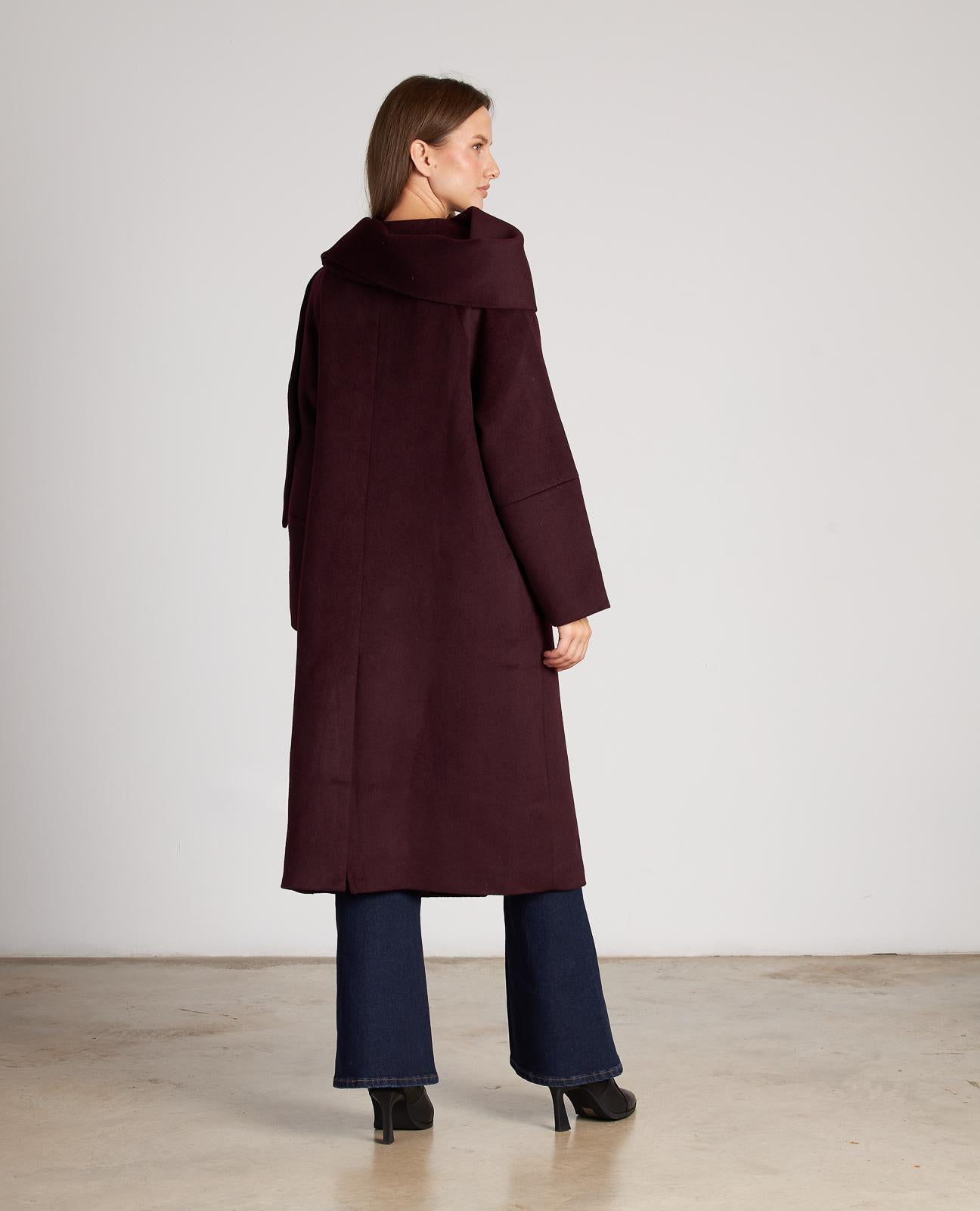 CAPPOTTO CON SCIARPA A BOTTONI