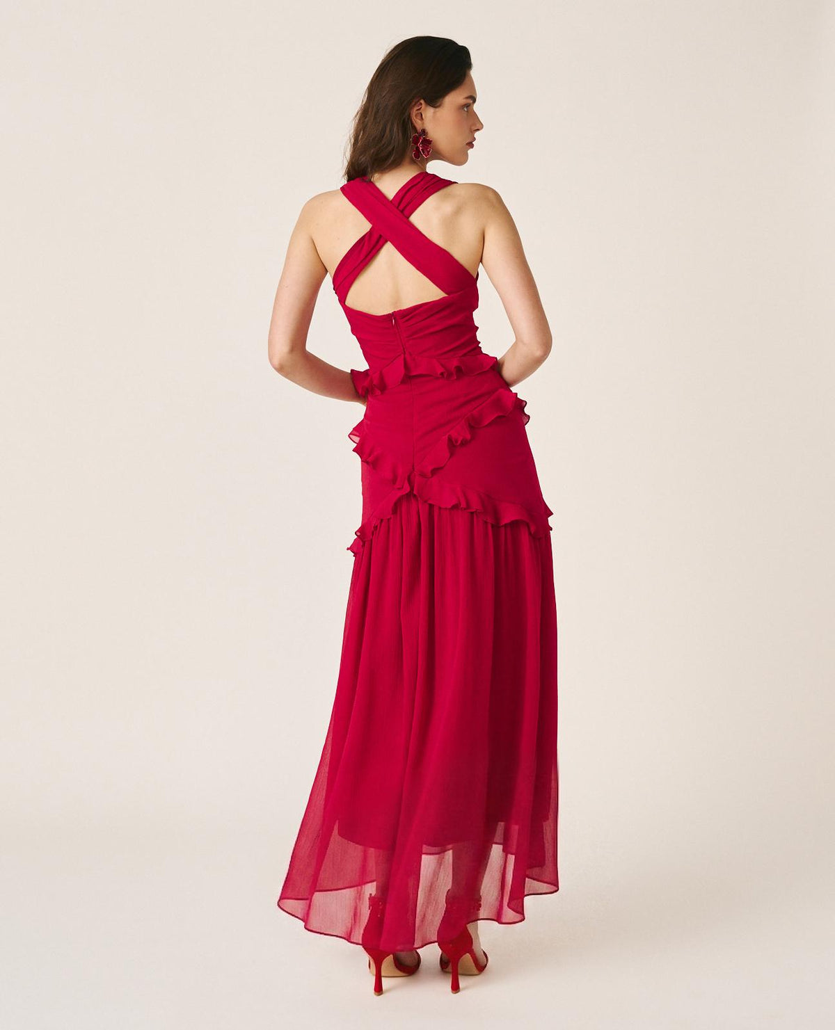 VESTIDO ESPALDA CRUZADA