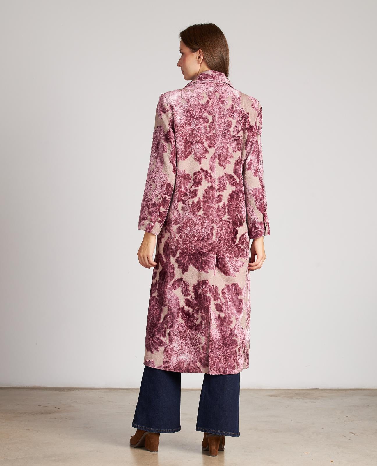 VELVET FLOWERS COAT