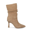 CRUMPLED LEATHER ANKLE BOOT