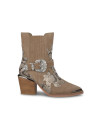 COWBOY STYLE BUCKLE ANKLE BOOT