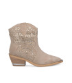 FLAT GLITTER ANKLE BOOT