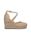 WEDGE WITH CROSSED STRAPS