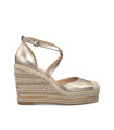 WEDGE WITH CROSSED STRAPS