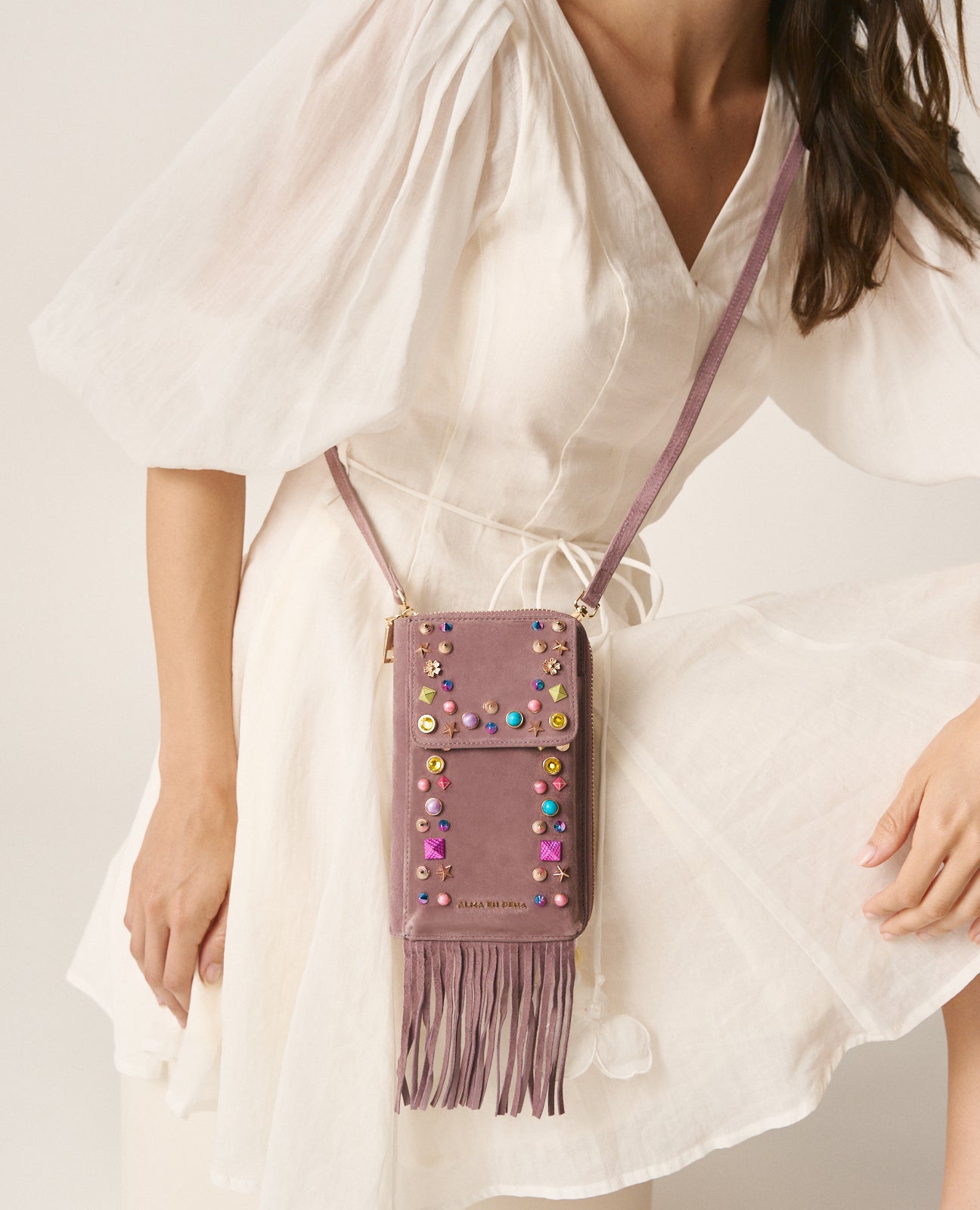 BOLSO CARTERA PEDRERÍA COLORES